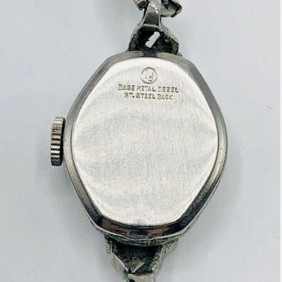 Vintage HELBROS 14K White Gold Women’s 21 Jewel Watch 10k Working - Picture 16 of 16